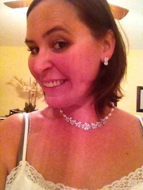 I got my jewelry!  Anyone else wearing pearls?