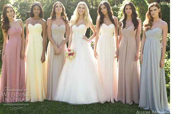 Bridesmaids dresses mix match HELP