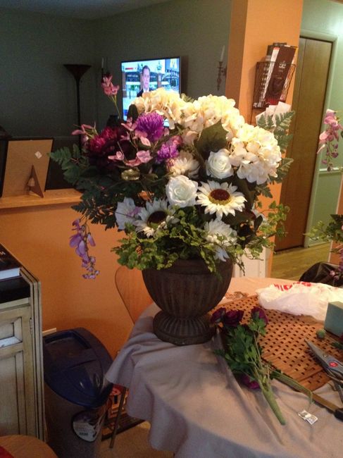 Ladies who have done their own flowers???