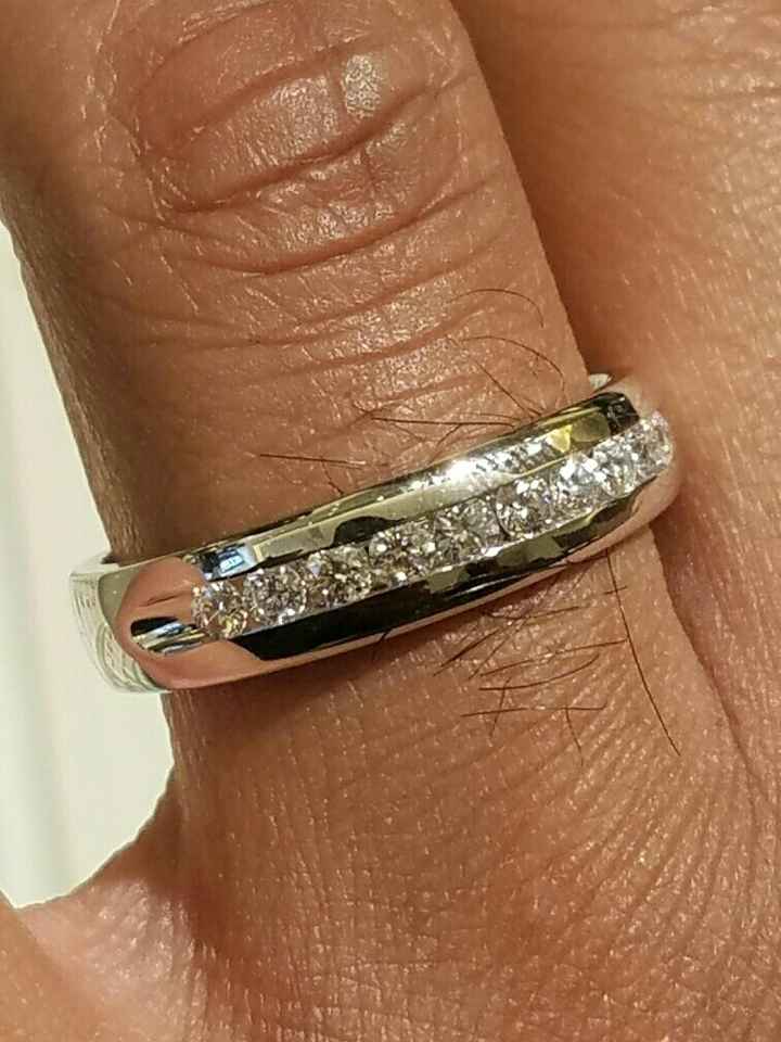 We purchased our wedding bands today. I am so in love.