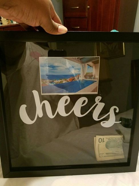 A fun way to save some pocket money for the honeymoon. How much spending money are you bringing?