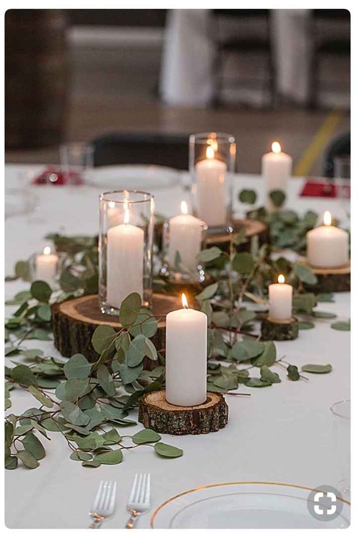 Wooden Centerpieces with Eucalyptus? - 1