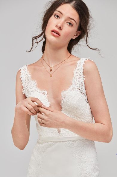 lined dress front
