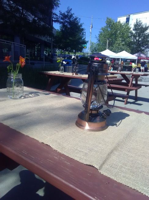 Table ideas... seen for park party event