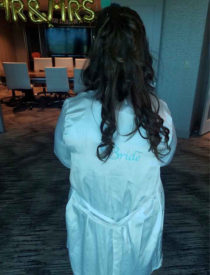 Brides!!!! Hair Down. show me your real pics - 1