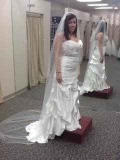 ordered my dress and veil yesterday!! PICS :)