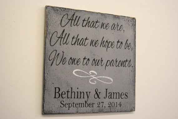 What are the gifts you're giving to your parents?