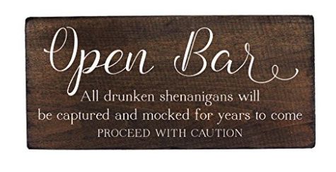 Open bar signs ? Wording? 2