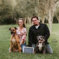 Engagement Pic with pups