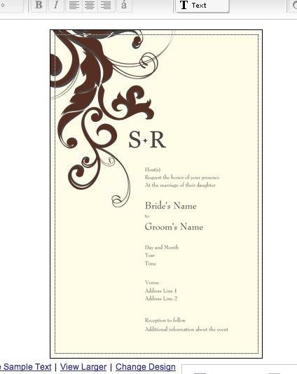 Invitations thru VP