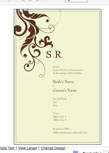 Invitations thru VP