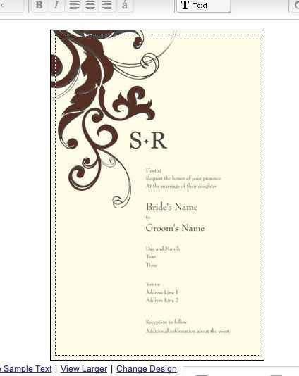 Invitations thru VP