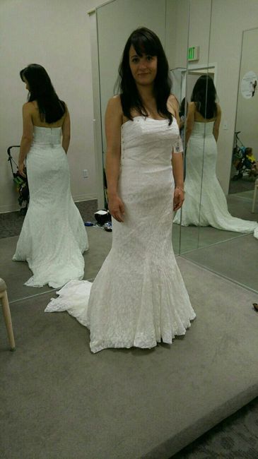 Since I can't show my dress off to my fiance yet...