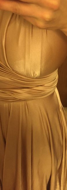 Change out of bridemaid's dress after dinner?