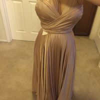 Change out of bridemaid's dress after dinner?