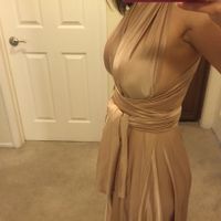 Change out of bridemaid's dress after dinner?