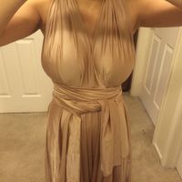 Change out of bridemaid's dress after dinner?