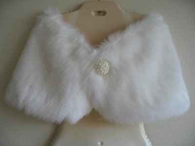 Would you wear a Faux Fur Shawl for a Fall Wedding?