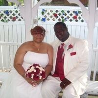 bride in ivory AND groom in ivory???