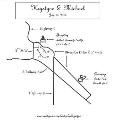 DIY Wedding Map