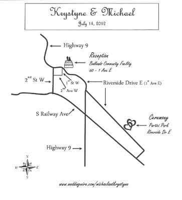 DIY Wedding Map