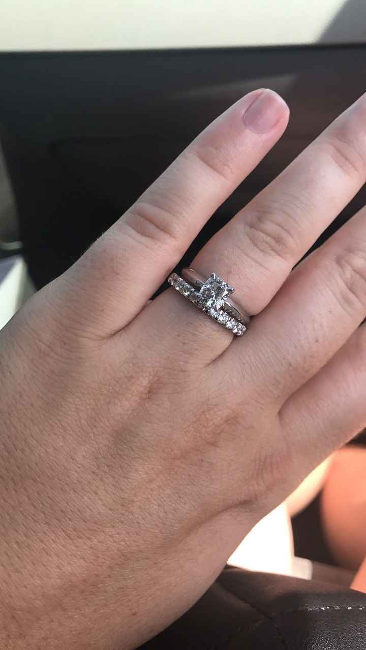 Will you please show me your wedding band if you have a solitaire?