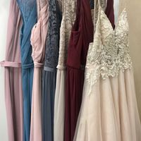 The girls dresses (mine is in front)