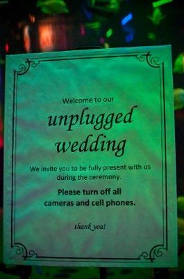 One Reason for an Unplugged Wedding...