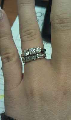 My wedding band came in!!! *pic* Show off your Ring!!!!