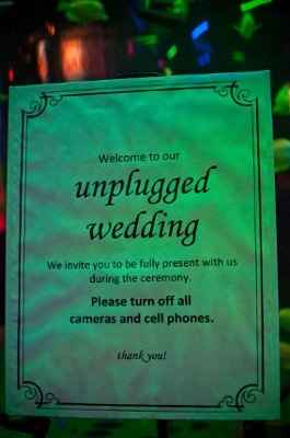 One Reason for an Unplugged Wedding...