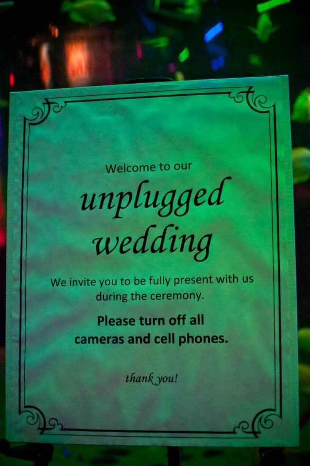 Turn off cell phones at the ceremony???