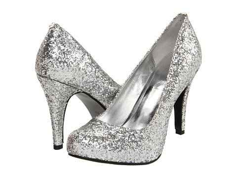 Reception dress and sparkly shoes...