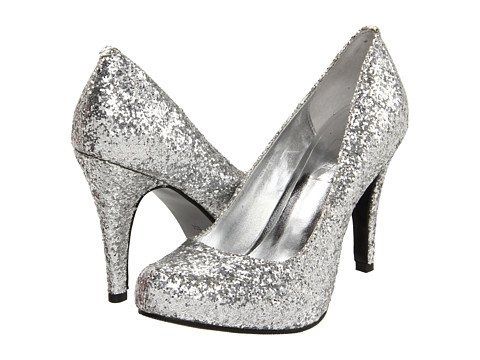 Reception dress and sparkly shoes...