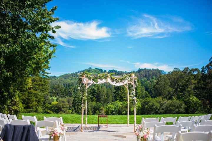 Outdoor ceremony space
