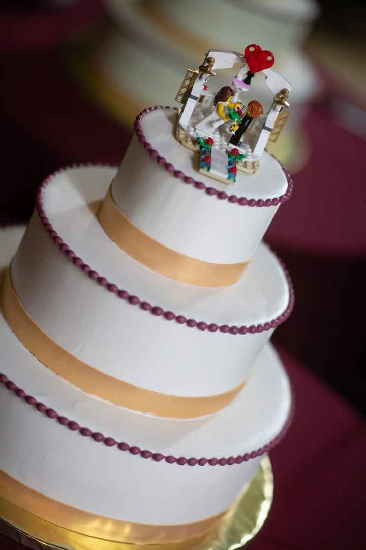 Delicious cake, fabulously nerdy topper