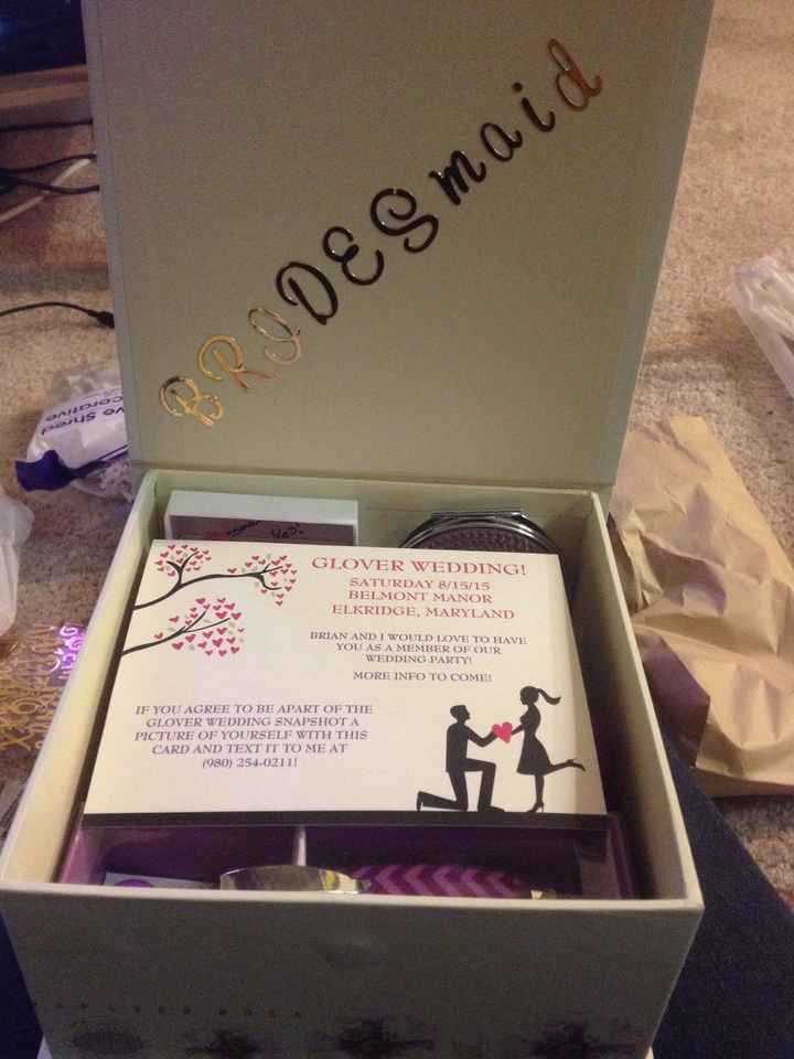 Bridesmaid Proposal Gifts