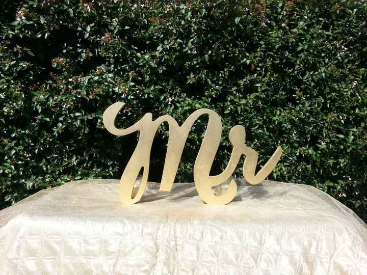Sweetheart Table: Mr & Mrs Sign