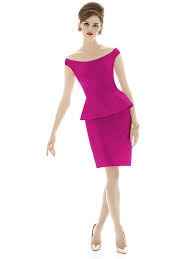 Peplum Bridesmaids Dresses