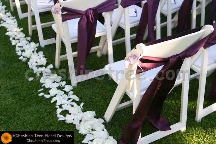 Ceremony seating decoration