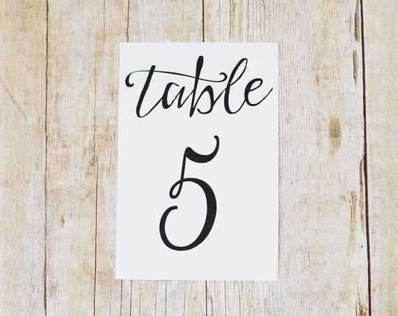 Table Numbers...Ugh.