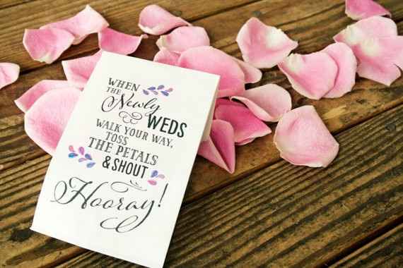 Throwing petals during ceremony aisle exit?