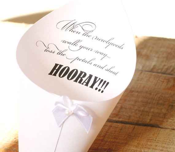 Throwing petals during ceremony aisle exit?