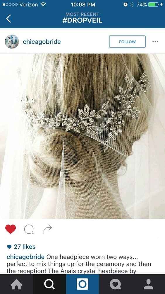 Headpiece and a veil.. too much?
