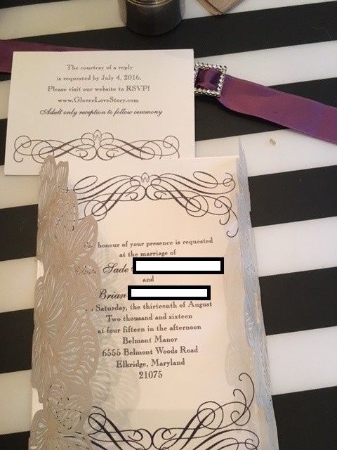 RSVP date?  Post your invitations or invitation inspirations!