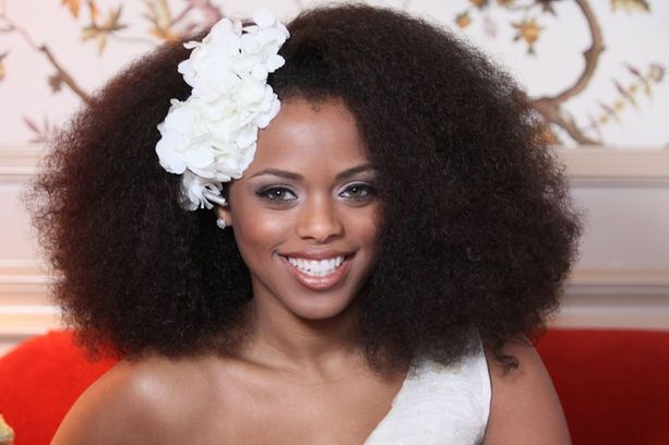 African - American Brides with Natural Hair