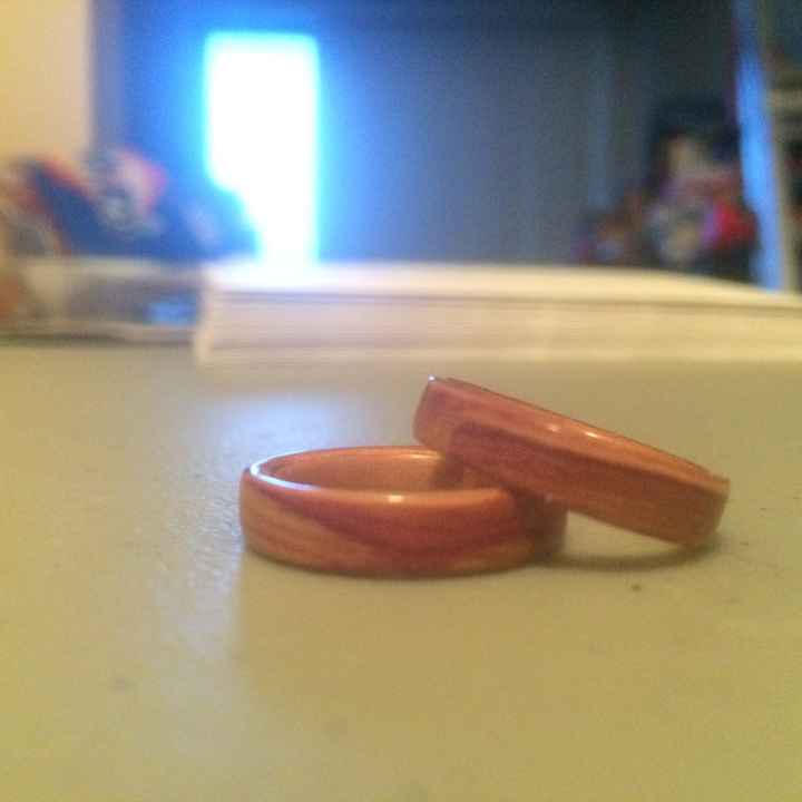 Wooden Wedding Bands Arrived!