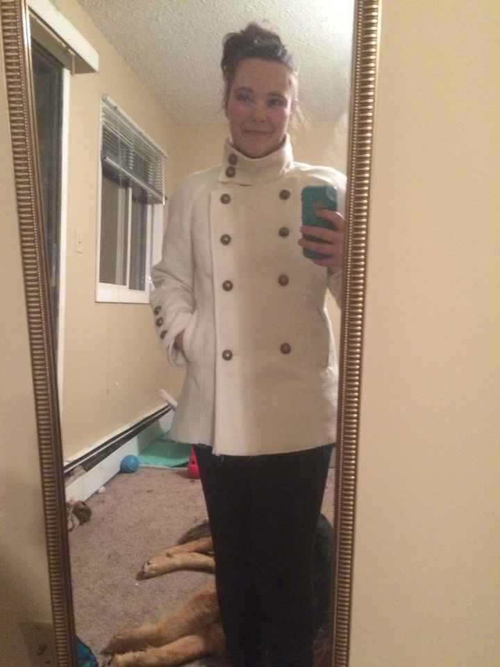 Winter Wedding Coat Success!