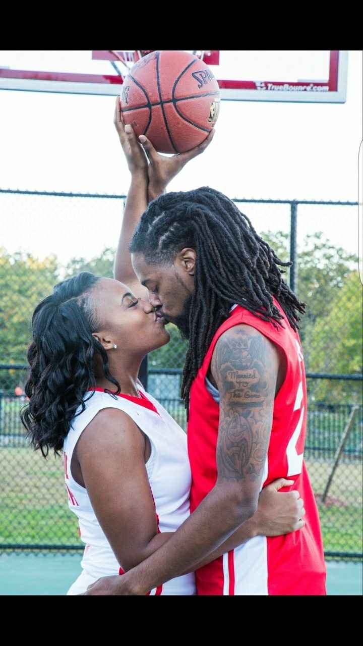 Football themed engagement photos