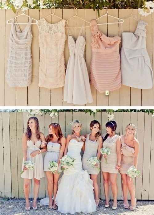 Bridesmaids with Different Dresses - Photos?