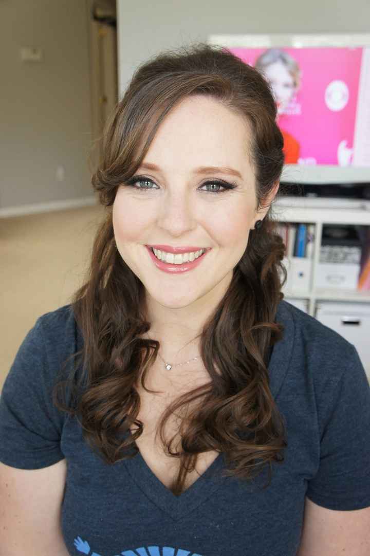 Hair and makeup trial (pics!)